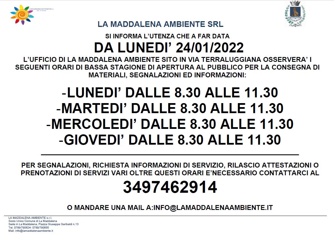 ORARI UFFICIO Image