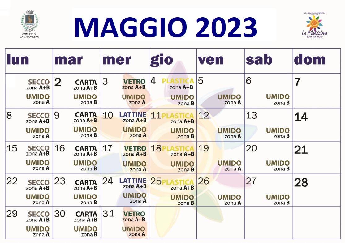 CALENDARIO MAGGIO 2023 Image